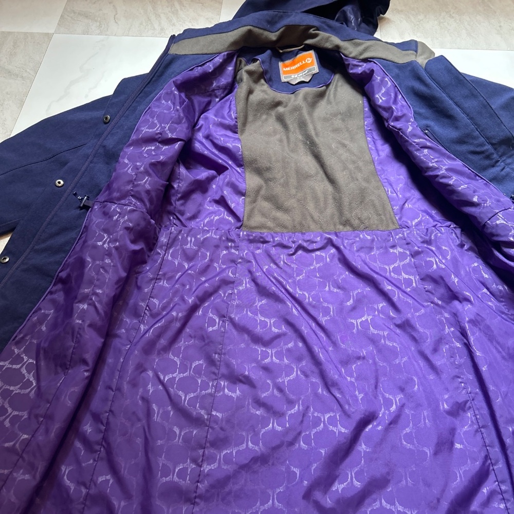 Merrell Jacket Womens Small Purple Hooded Opti-Shell - Picture 5 of 6